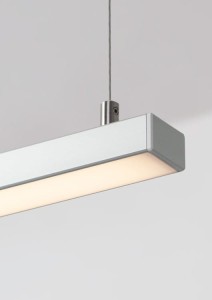 Profil LED GLAZA-LL srebrny anodowany z przesłoną