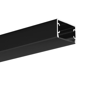 Profil LED GLAZA-LL czarny anodowany z przesłoną (1)