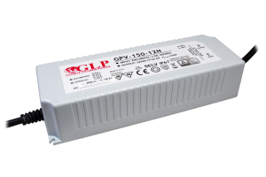 LED power supply GLP GPV series 12V/12.5A, CV, non-PFC, IP67 plastic case