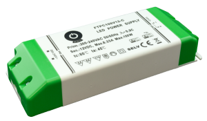 Zasilacz LED 12V/8.33A CV, compact plastic case